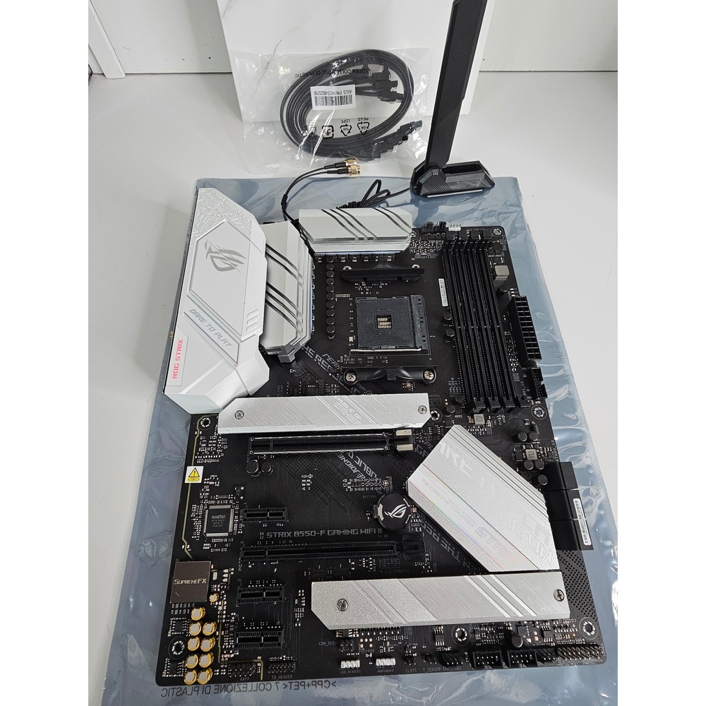ASUS ROG Strix B550-F Gaming WiFi II AMD AM4 ATX Motherboard WHITE MODIFIED